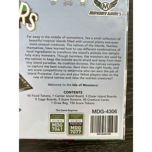 Isle of Monsters Board Game by Joshua DeBonis Mayday Games, New and Sealed - Picture 3 of 6